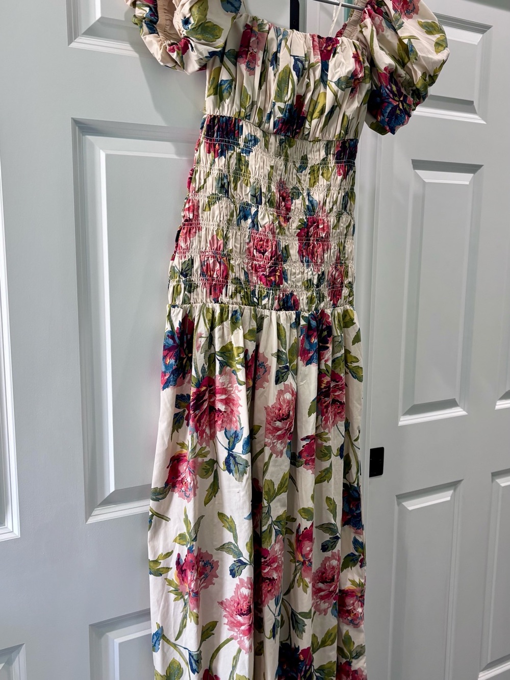 Abercrombie & Fitch Floral Off-Shoulder Smocked Maxi Dress - NWT size small